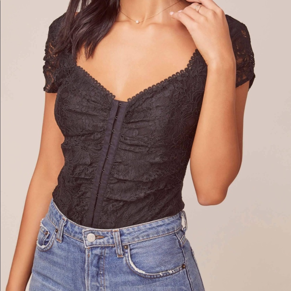 Black lace bodysuit 🔥